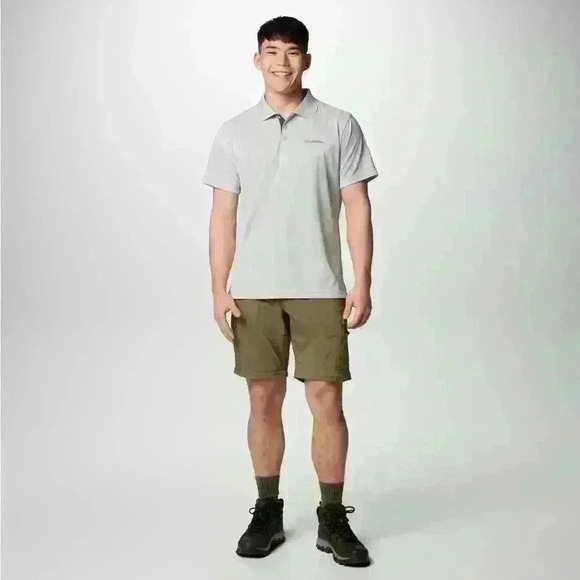 Columbia Nylon GRT Convertible Cargo Pants  Packable Windbreaker Green Mens Med - Picture 2 of 12